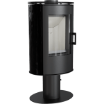 Wood burning steel tiled pedestal stove AB Ø 150 8 kW - Image 7