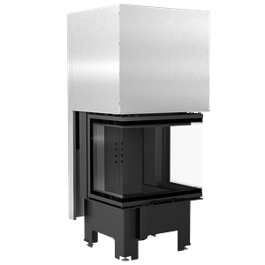 Steel Fireplace NBC 600/400 9 KW Ø 200 Black