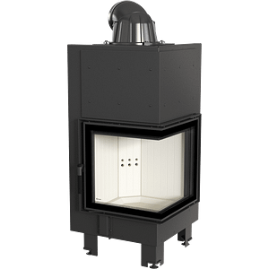 Steel Fireplace MBN Left or Right-Sided 8 KW Ø 200