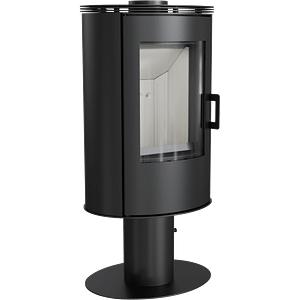 WOOD BURNING STEEL PEDESTAL STOVE AB Ø 150 8 KW