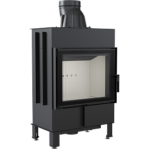 Steel Fireplace LUCY 12 KW Ø 200 left/right