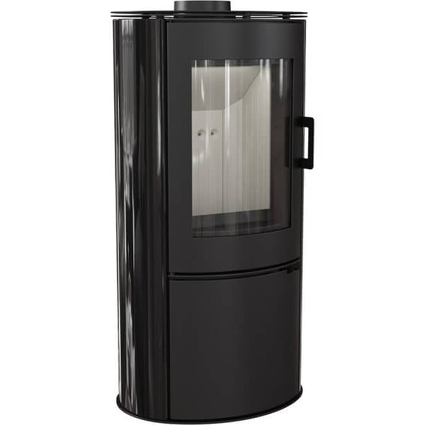 Wood burning steel tiled self closing stove AB Ø 150 8 kW