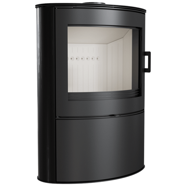 Wood Burning Steel Tiled Stove AB Ø 150 10 KW black/red