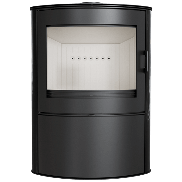 Wood Burning Steel Tiled Stove AB Ø 150 10 KW black/red - Image 2