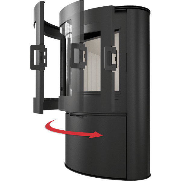 Wood burning steel stove AB Ø 150 10 kW - Image 3