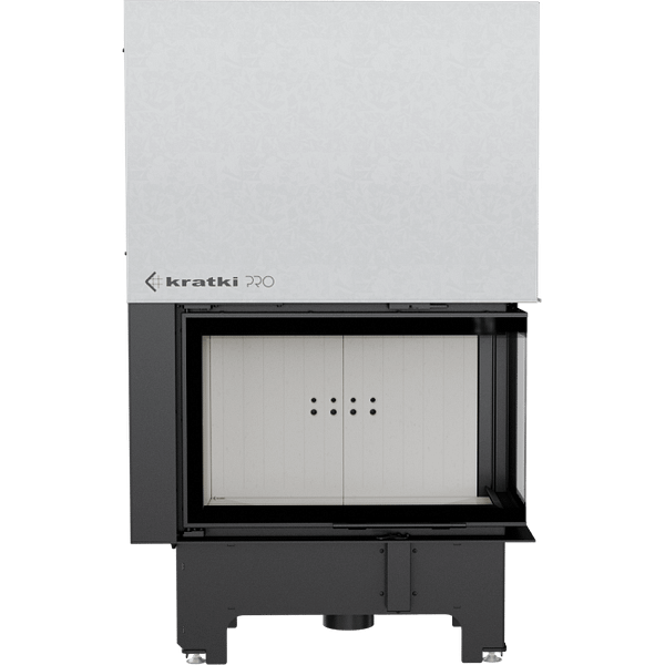 Steel Fireplace VN Right-Sided 14 KW Ø 200 Lift-Up - Image 2