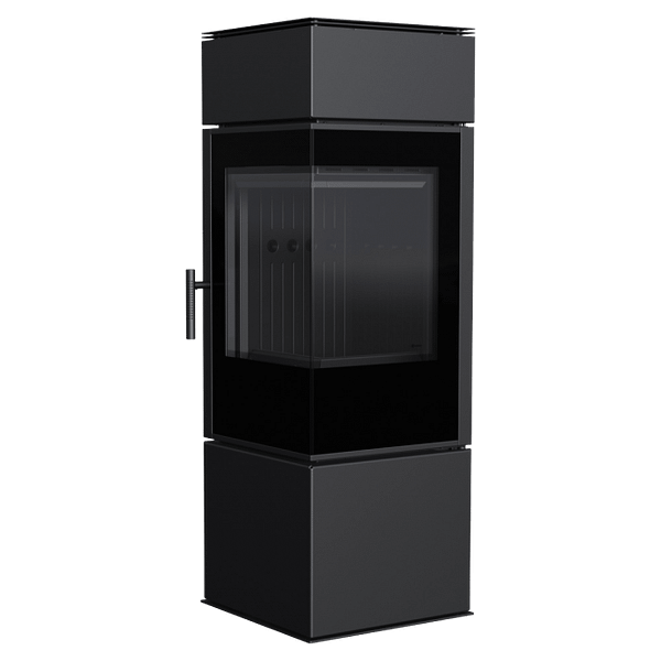 Wood Burning Steel Stove THOR Black Ø 150 8 KW