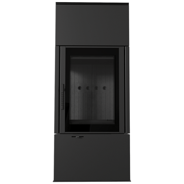 Wood Burning Steel Stove THOR Ø 150 8 KW Black - Image 2