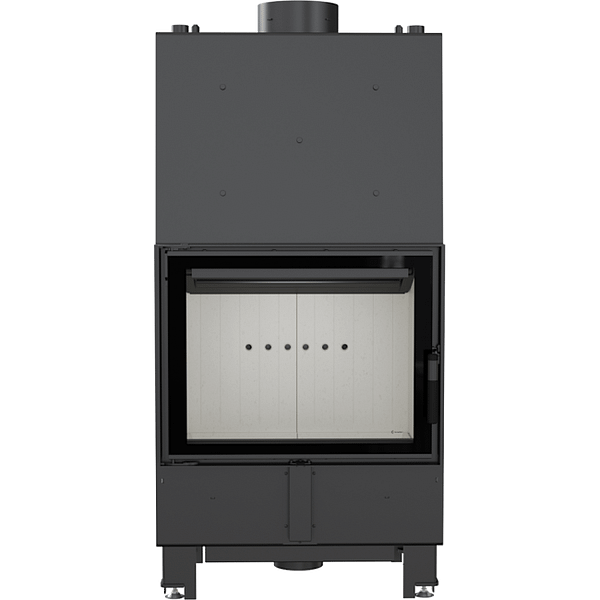 Boiler Fireplace LUCY 12 KW Ø 200 black/black-cream inside - Image 2