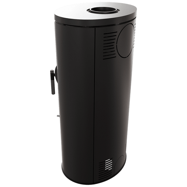 Wood burning steel-cast iron stove AB Ø 150 8 kW BLACK - Image 3