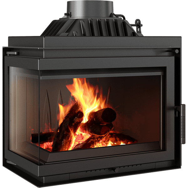 Cast Iron Fireplace SIMPLE Left or Right-Sided 8 KW Ø 200 - Image 2