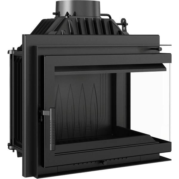 Cast Iron Fireplace SIMPLE Left or Right-Sided 8 KW Ø 200 - Image 3