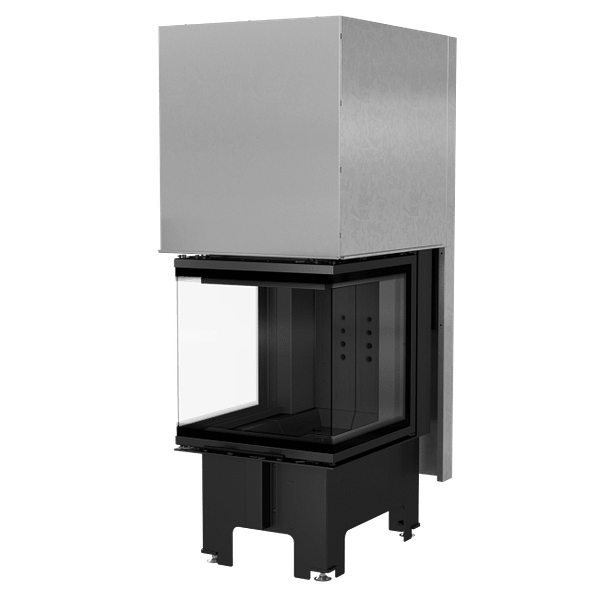 Steel Fireplace NBC 500/500 8 KW Ø 200 Black Lift Up System - Image 3