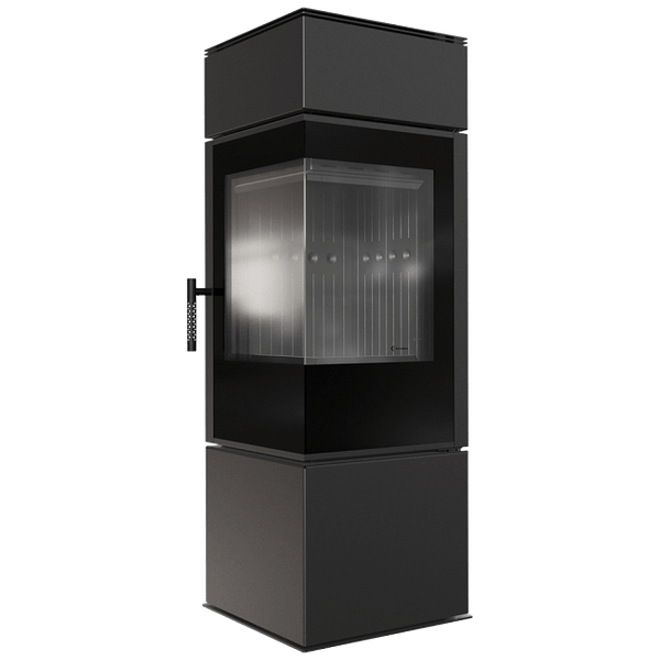 Wood Burning Steel Stove THOR Black Ø 150 8 KW - Image 3