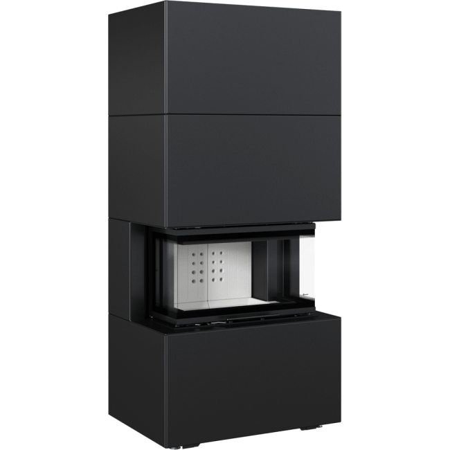 Modular Fireplace NBC/EASY BOX 7 KW Ø 160 Steel Wh Black/White-cream