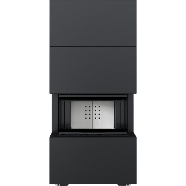 Modular Fireplace NBC/EASY BOX 7 KW Ø 160 Steel Wh Black/White-cream - Image 3