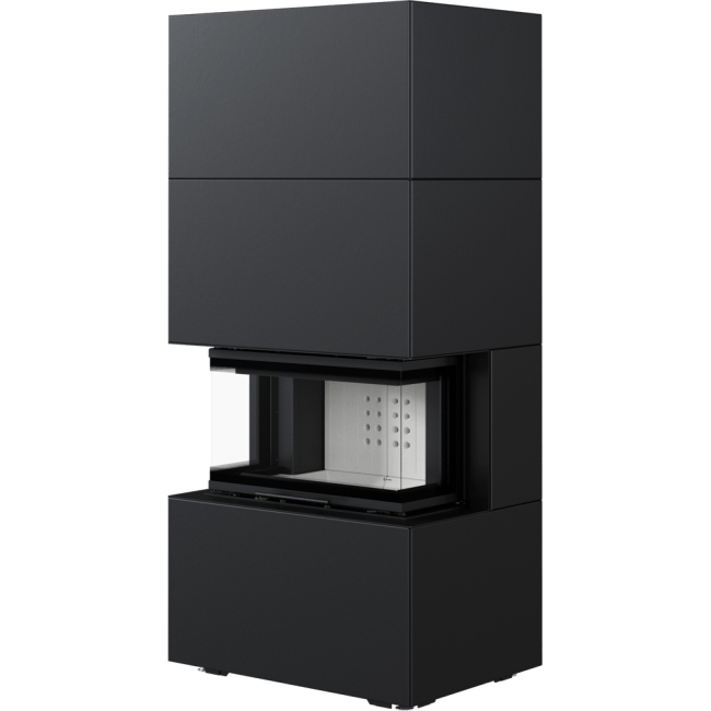 Modular Fireplace NBC/EASY BOX 7 KW Ø 160 Steel Wh Black/White-cream - Image 4