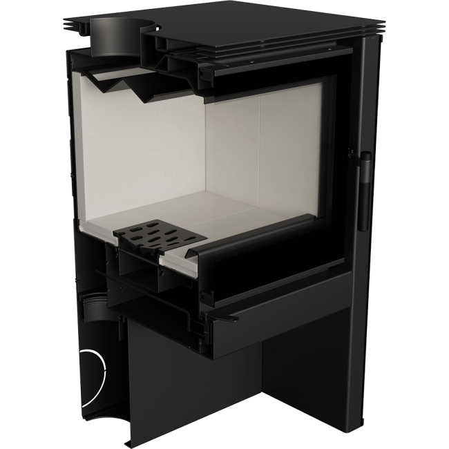 Freestanding STOVE JUNO 12 Panel White/Black - Image 4