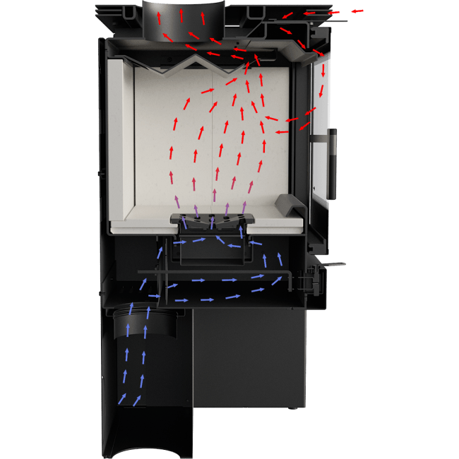 Freestanding STOVE JUNO 12 Panel White/Black - Image 6