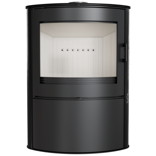 Wood Burning Steel Tiled Stove AB Ø 150 10 KW black/red - Image 2