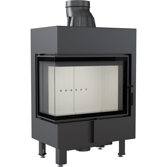 Steel Fireplace LUCY 12 KW Ø 200 left/right - Image 5