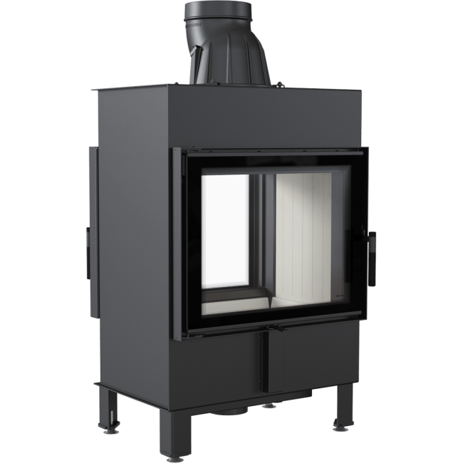 Steel Fireplace LUCY 12 KW Ø 200 left/right - Image 7
