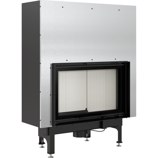 Steel Fireplace NADIA 12 KW Ø 200 Black - Image 4