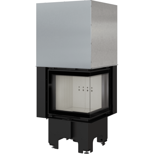 Steel Fireplace VN Right/Left-Sided 8 KW Ø 200 Lift-Up