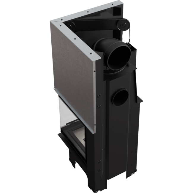 Steel Fireplace VN Right/Left-Sided 8 KW Ø 200 Lift-Up - Image 4