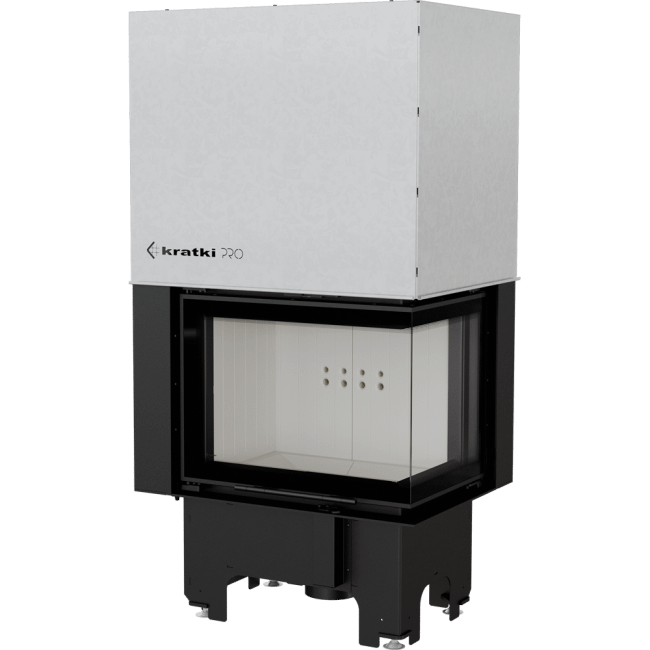 Steel Fireplace VN Right/Left-Sided 9 KW Ø 200 Lift-Up