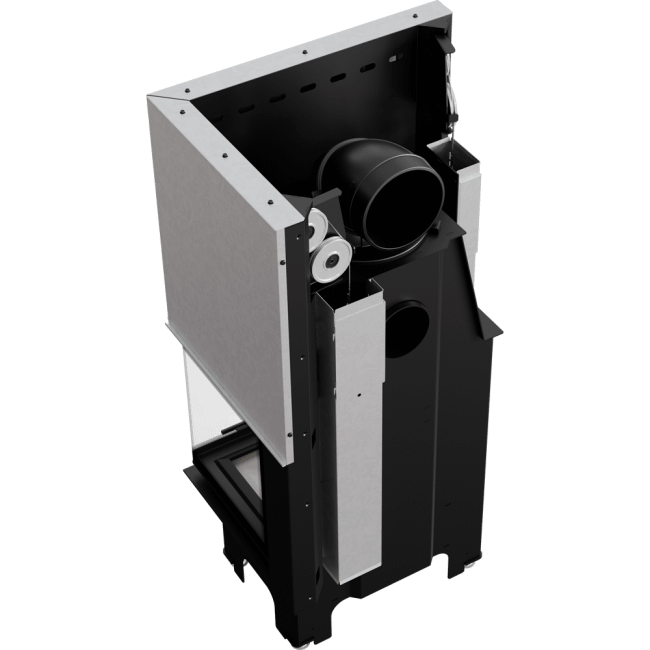 Steel Fireplace VN Right/Left-Sided 9 KW Ø 200 Lift-Up - Image 4