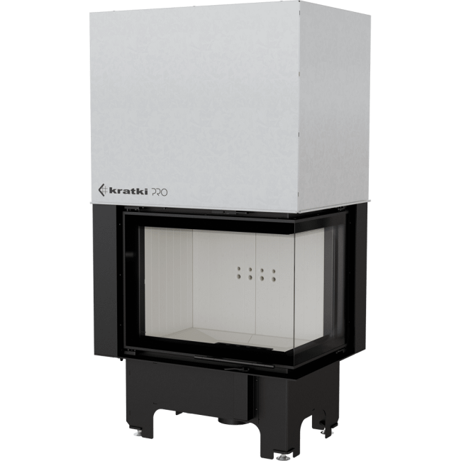 Steel Fireplace VN Right or left-Sided 12 KW Ø 200 Lift-Up