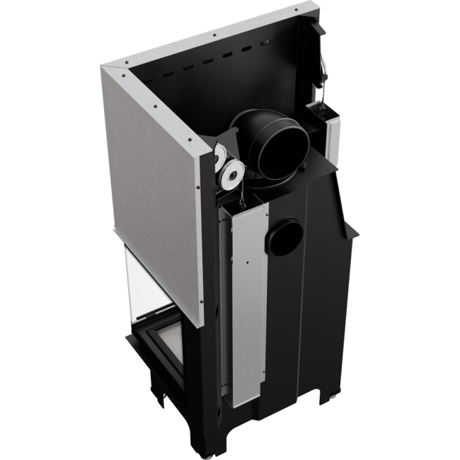 Steel Fireplace VN Right or left-Sided 12 KW Ø 200 Lift-Up - Image 4