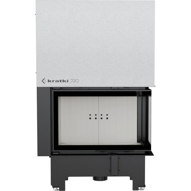 Steel Fireplace VN Right-Sided 14 KW Ø 200 Lift-Up - Image 2