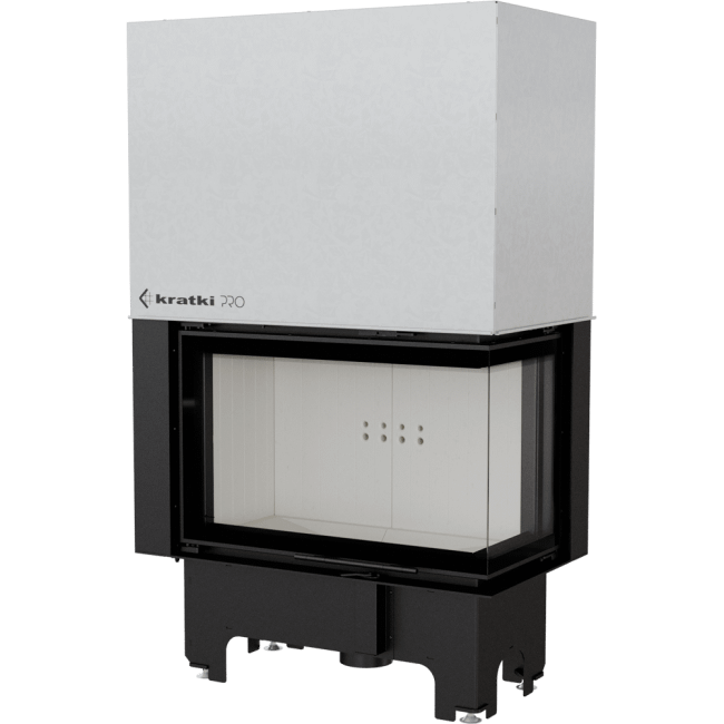 Steel Fireplace VN Right-Sided 14 KW Ø 200 Lift-Up - Image 3