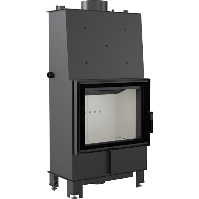 Boiler Fireplace LUCY 12 KW Ø 200 black/black-cream inside