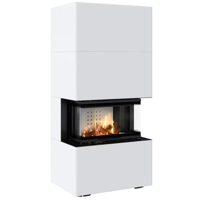 Modular Fireplace NBC/EASY BOX 7 KW Ø 160 Steel Wh Black/White-cream - Image 6
