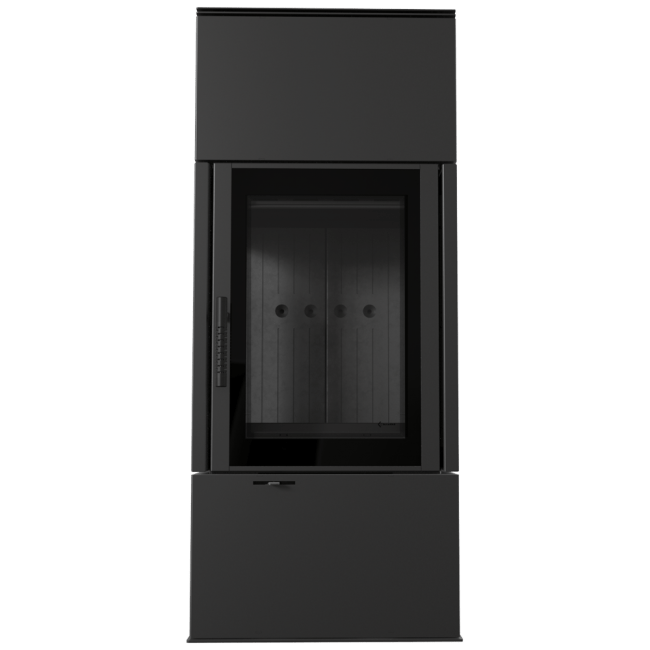 Wood Burning Steel Stove THOR Ø 150 8 KW Black - Image 2