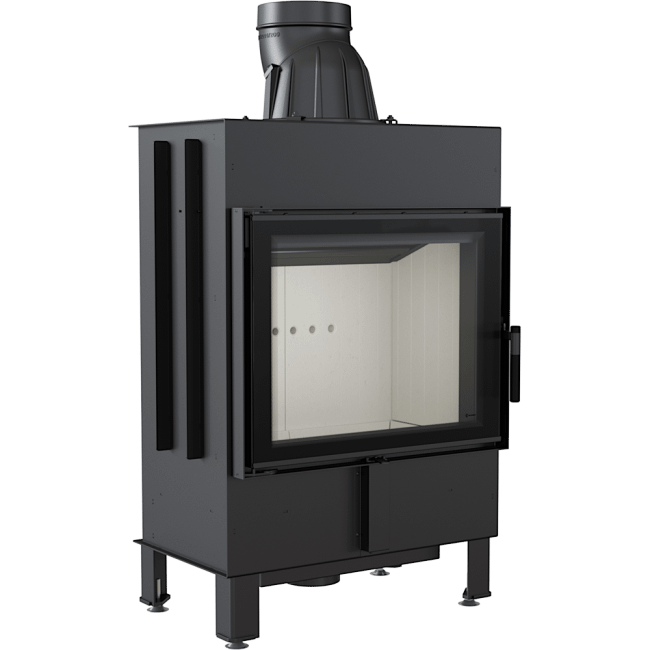 Steel Fireplace LUCY 12 KW Ø 200 left/right