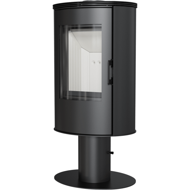 Wood burning steel pedestal stove AB Ø 150 8 kW - Image 3