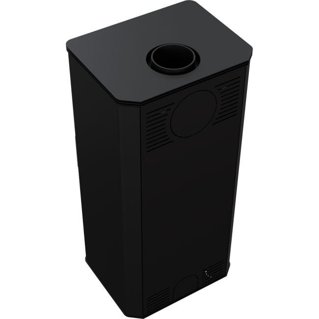 Wood Burning Steel Stove TITAN Glass Ø 150 11 KW - Image 4