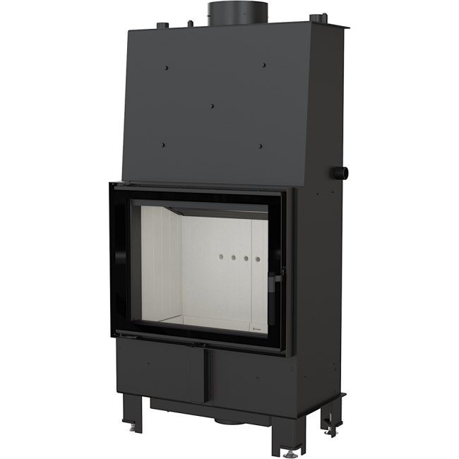 Boiler Fireplace LUCY 12 KW Ø 200 black/black-cream inside - Image 3