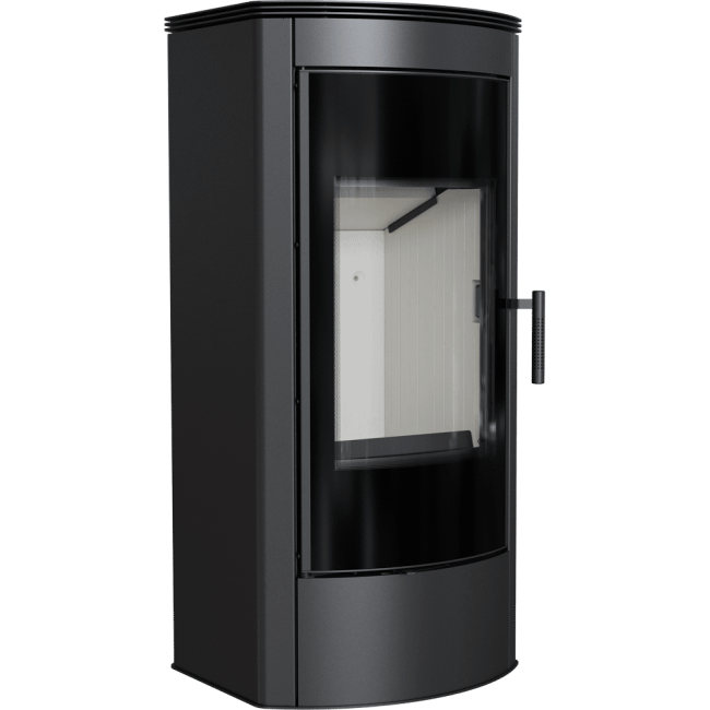 Wood burning steel stove TITAN Panorama Ø 150 11 kW