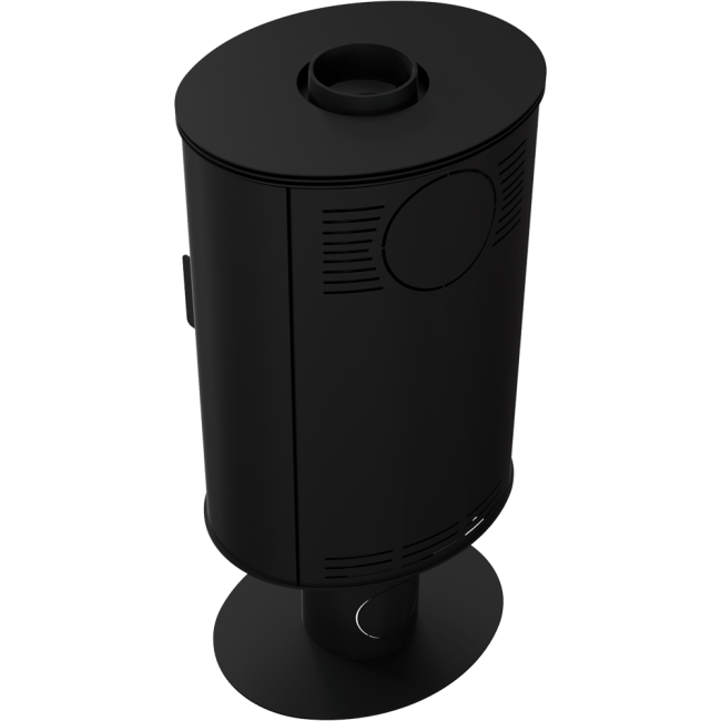 Wood burning steel pedestal stove AB Ø 150 8 kW - Image 4