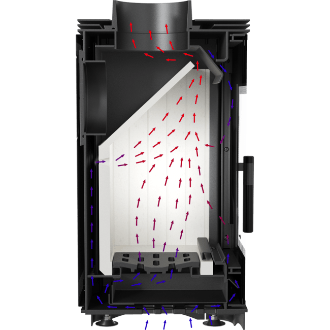 Wood Burning Steel Stove VEGA Ø 6 KW 130/150 - Image 4