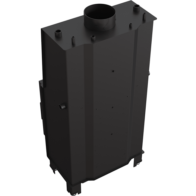 Boiler Fireplace LUCY 12 KW Ø 200 black/black-cream inside - Image 4