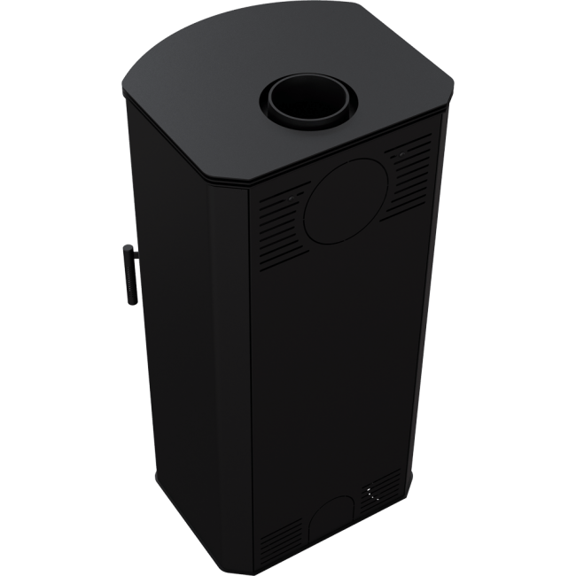 Wood burning steel stove TITAN Panorama Ø 150 11 kW - Image 3