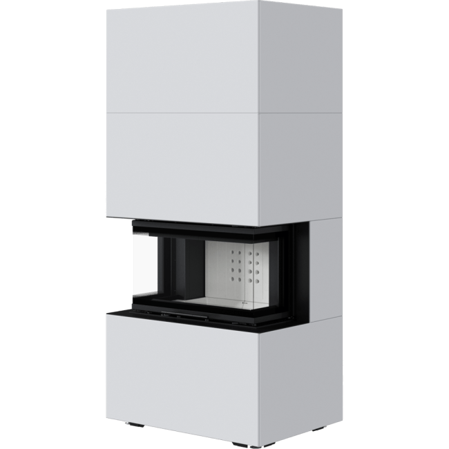 Modular Fireplace NBC/EASY BOX 7 KW Ø 160 Steel Wh Black/White-cream - Image 9