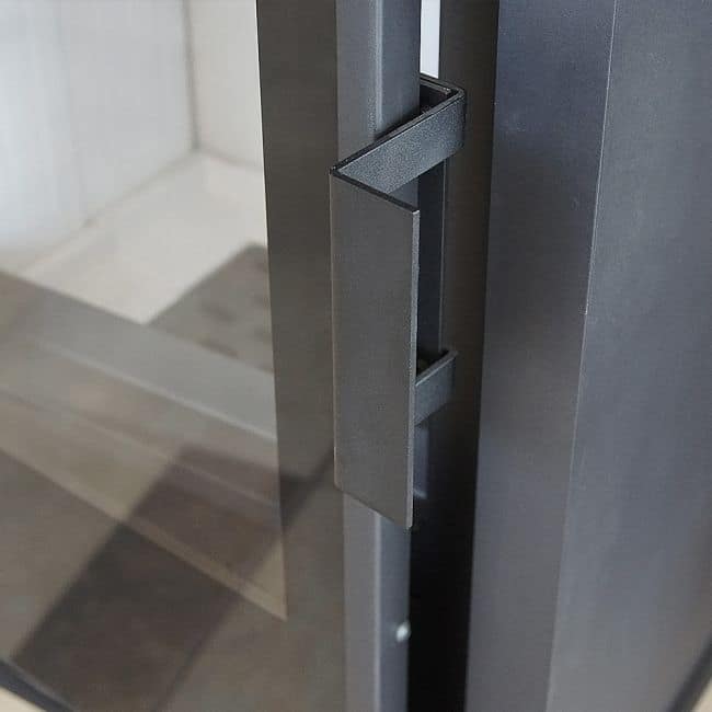 WOOD BURNING STEEL STOVE ENYO/FLAT/01 pedestal Ø150 6kW - Image 3