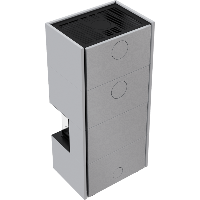 Modular Fireplace NBC/EASY BOX 7 KW Ø 160 Steel Wh Black/White-cream - Image 10